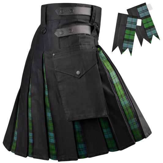 Ancient Campbell Hybrid Utility Kilt for Men - Traditional Style with Modern Functionality | Big & Tall