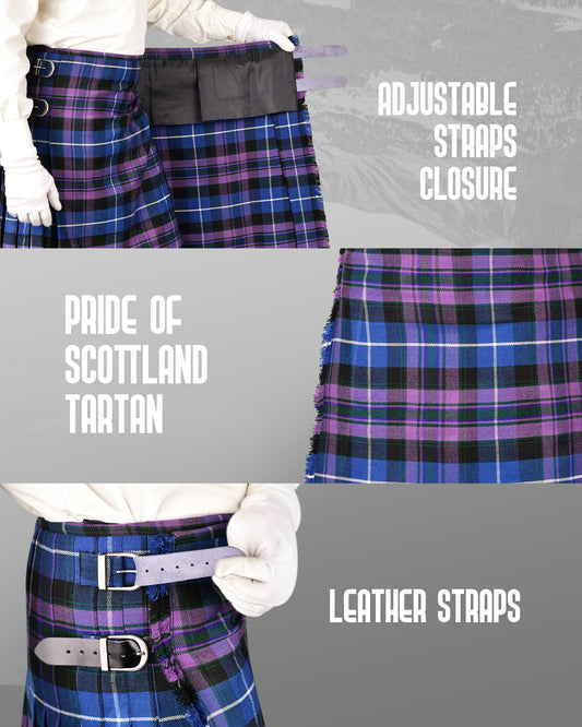 Acrylic Kilt | 16oz Pride of Scotland Tartan Kilt