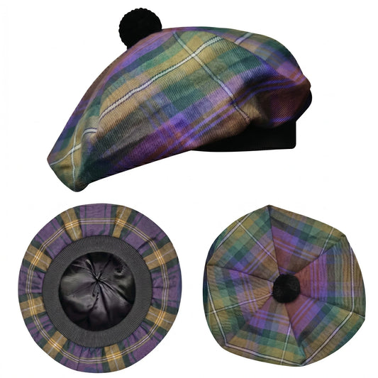 Tam O'Shanter Hat with Pompom | Isle of Skye Tartan