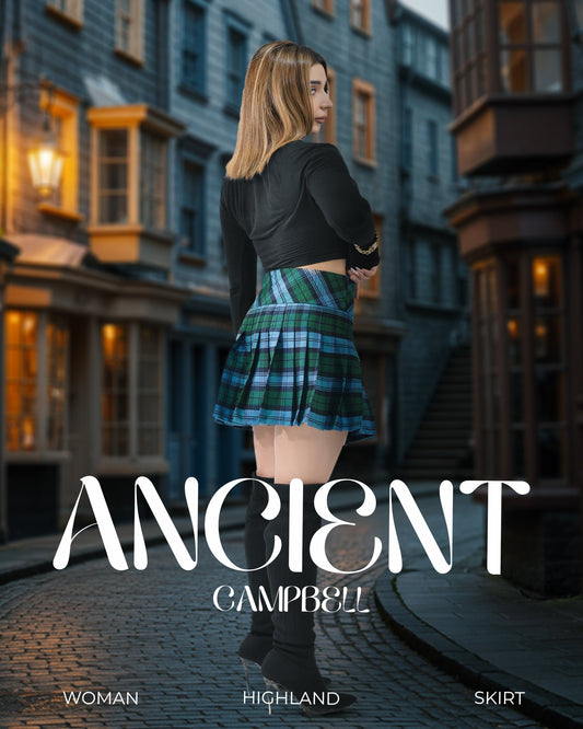 Women's Tartan Billie Skirt | Ancient Campbell