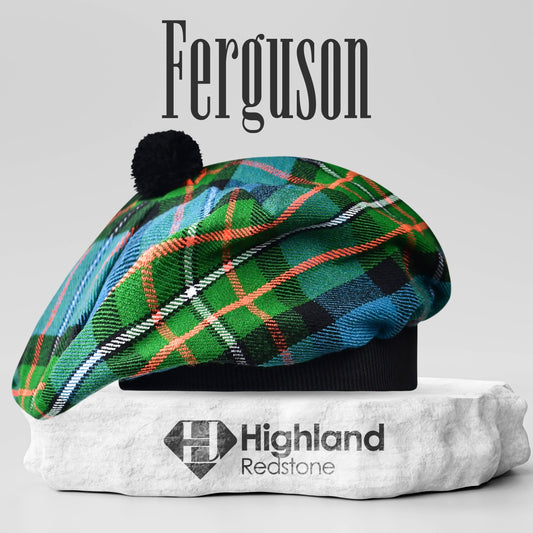 Tam O'Shanter Hat with Pompom | Ferguson Tartan