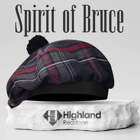Traditional Tam O'Shanter Hat with Pompom (Spirit of Bruce)