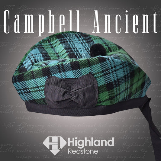 Campbell Ancient Glengarry Hat - Highland Redstone