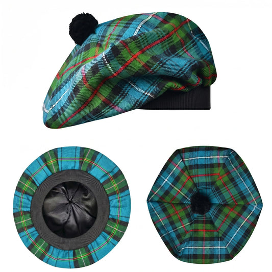 Tam O'Shanter Hat with Pompom | Robertson Hunting Tartan