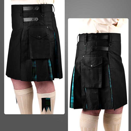 Ancient Campbell Hybrid Utility Kilt for Men - Traditional Style with Modern Functionality | Big & Tall