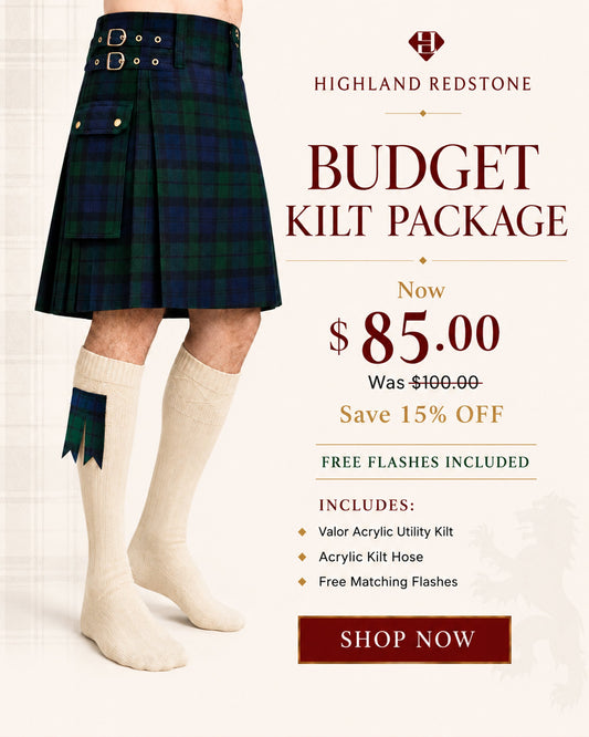 Valor Acrylic Kilt Bundle Lite | Black Watch