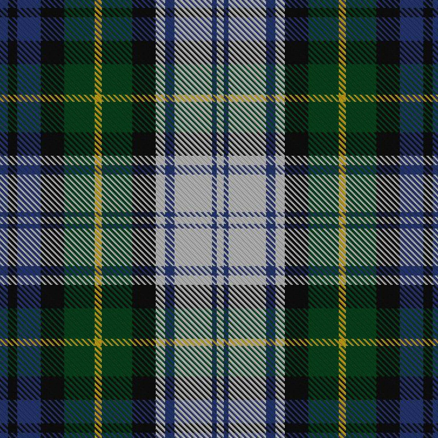 Dress Gordon Tartan Kilt showcasing the iconic blue, green, and white pattern of the Gordon Clan, made from high-quality wool.