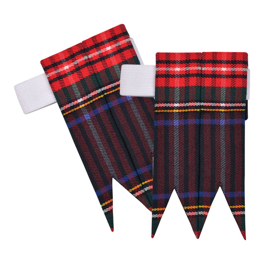 Tartan Kilt Flashes | Black Stewart