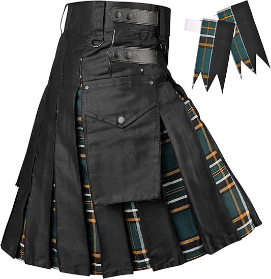 Irish Heritage Hybrid Utility Kilts for Men - Traditional Style with Modern Functionality | Big & Tall