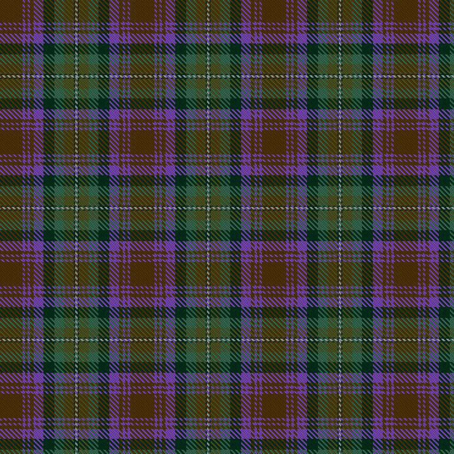 Isle Of Skye Tartan pattern featuring soft blues, greens, and heather purples, ideal for traditional Scottish wear.