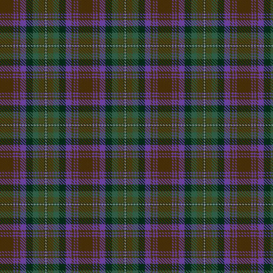 Isle Of Skye Tartan pattern featuring soft blues, greens, and heather purples, ideal for traditional Scottish wear.