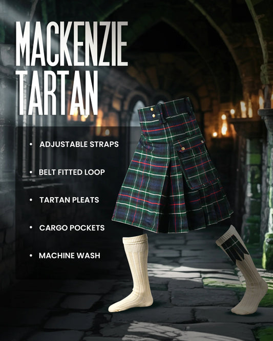 Valor Acrylic Utility Kilt | 16oz Mackenzie Tartan KIlt