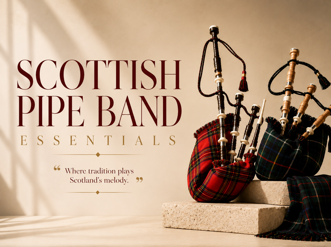 Scottish Pipe Band Essentials: Discover Bagpipes & Drum Major Maces by Highland Redstone