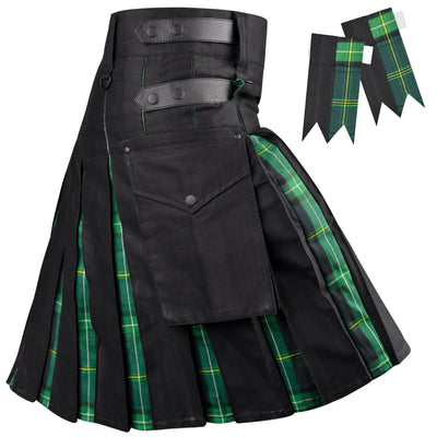 Celtic Hybrid Utility Kilt for Men - Traditional Style with Modern Functionality