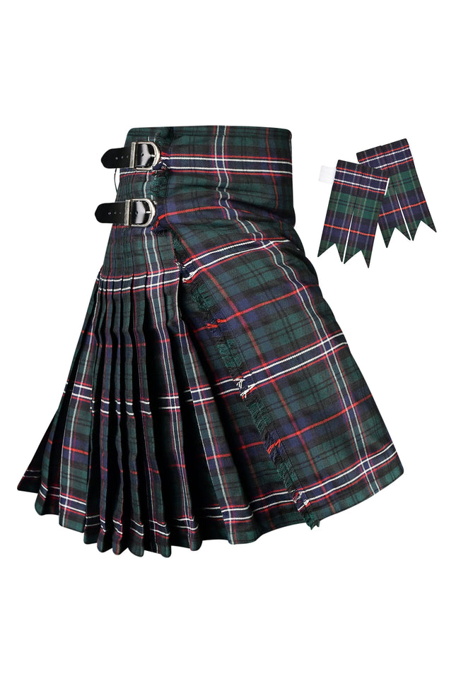 Kilt for Men I Scottish National Tartan Kilt Polyviscose 8 Yard Traditional Men Kilt | Big & Tall