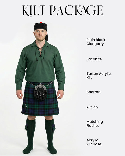 Acrylic Kilt Package | Black Watch