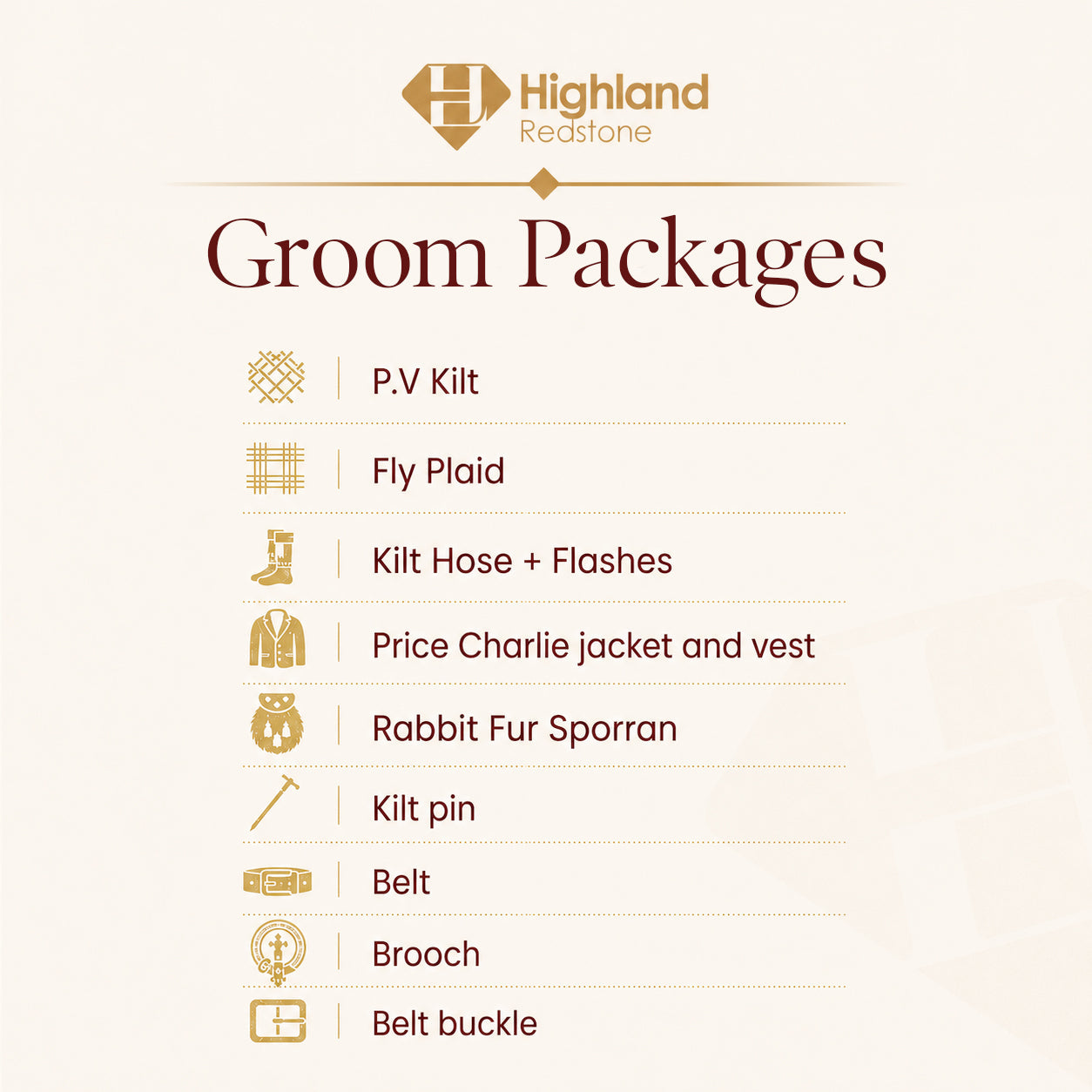 Highland Luxe Groom Set