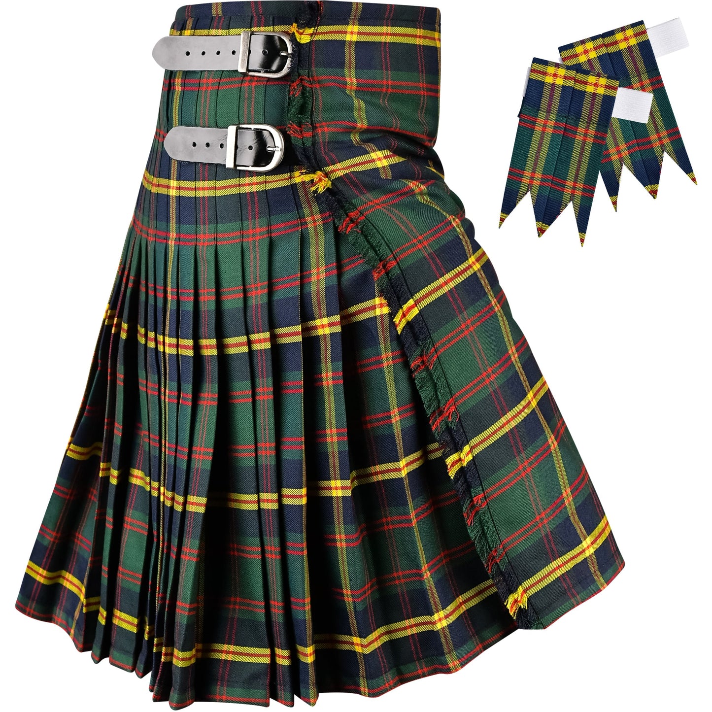 Kilt for Men I US Marine Corps - Leathernecks  Tartan Kilt Polyviscose 8 Yard Traditional Men Kilt | Big & Tall