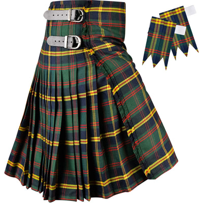 Kilt for Men I US Marine Corps - Leathernecks  Tartan Kilt Polyviscose 8 Yard Traditional Men Kilt