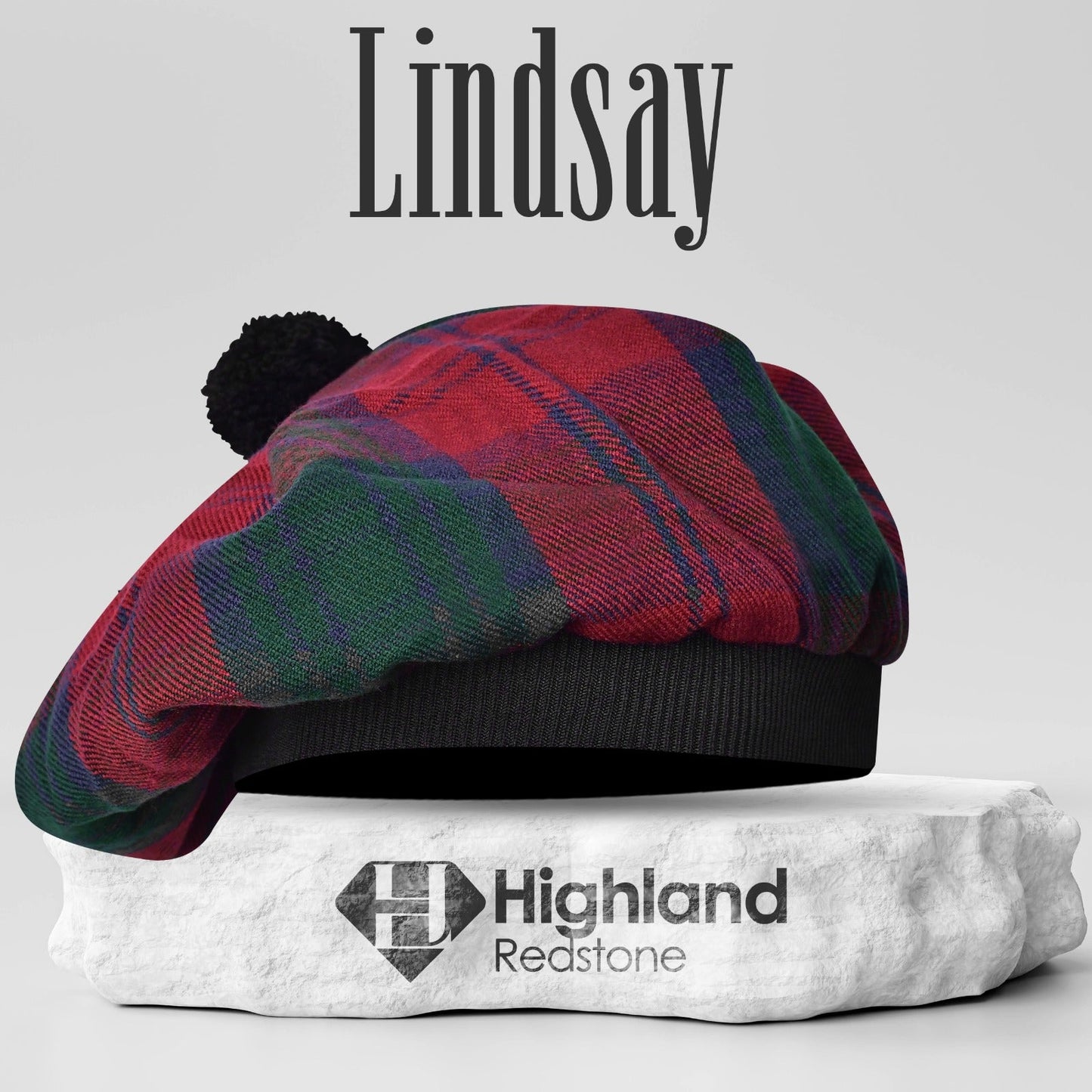 Tam O'Shanter Hat with Pompom | Lindsay  Tartan