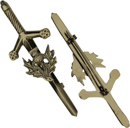 Scottish Kilt Pin for men | Thistle Antique