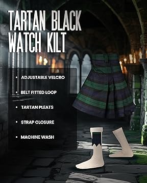 Sports kilt For Men - P.V Athletic Kilt | Velcro Closing