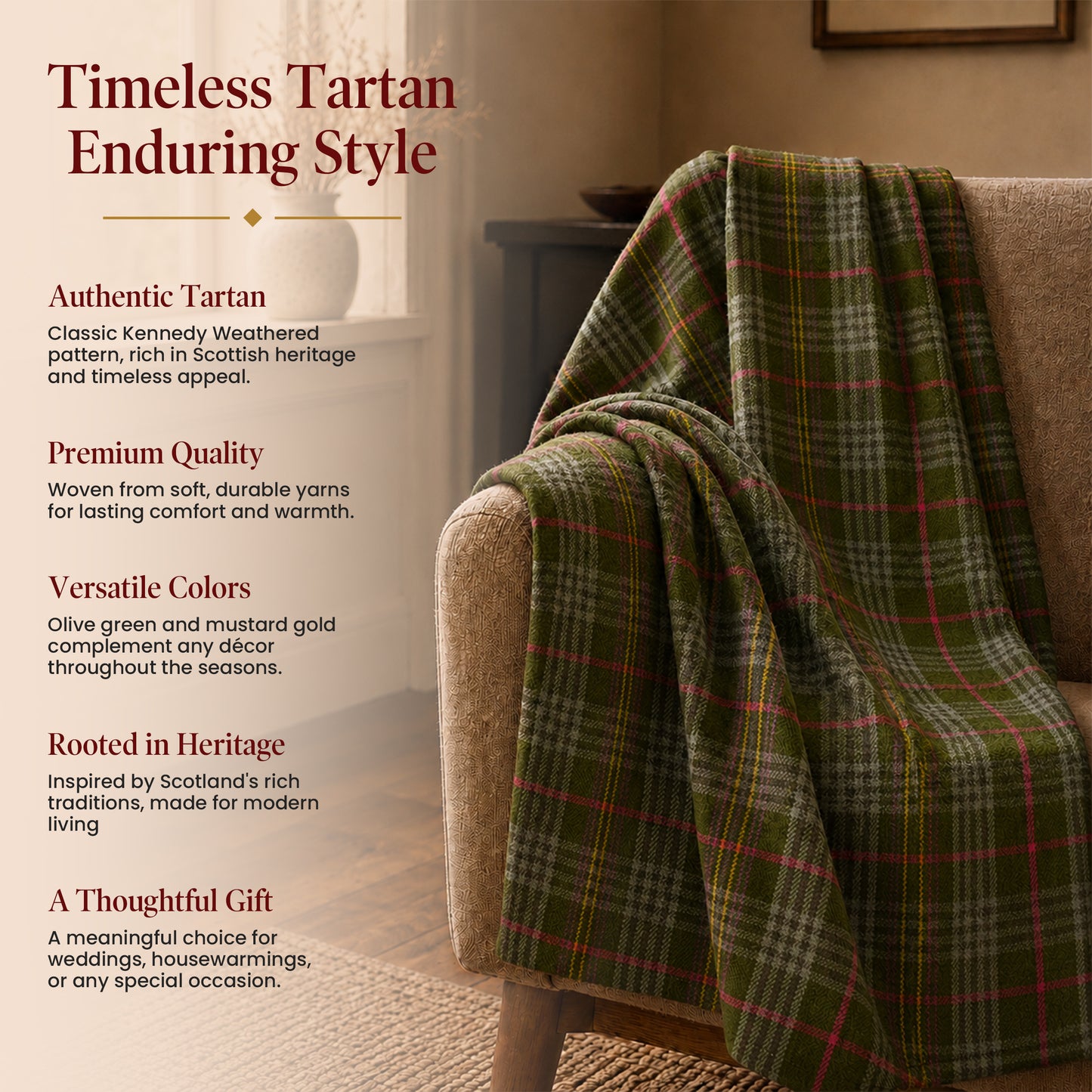 Weathered Kennedy -Tartan