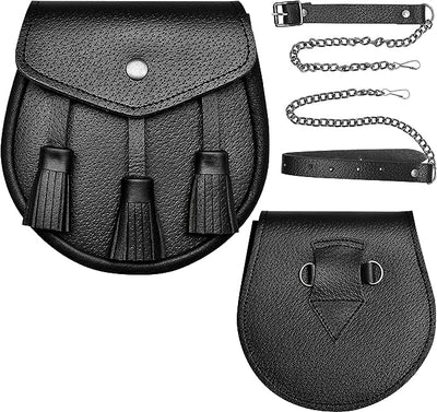 Premium Semi-Dress Real Leather Sporran