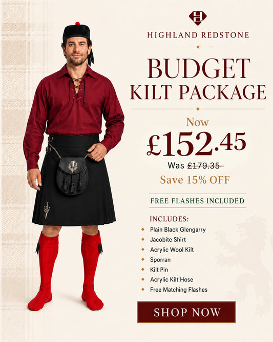 Acrylic Kilt Package | Plain Black