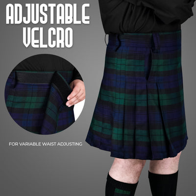 Sports kilt For Men - Athletic Kilt P.V. 8 Yard | Velcro Closing