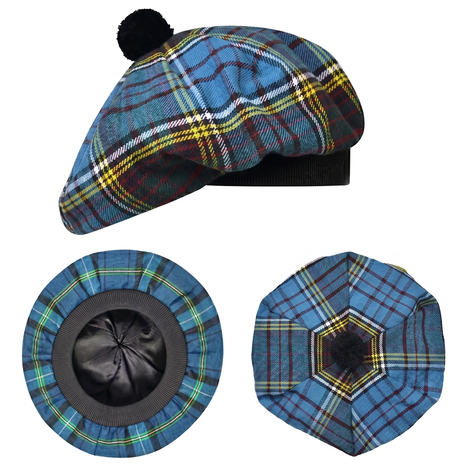 Tam O'Shanter Hat with Pompom | Anderson Tartan