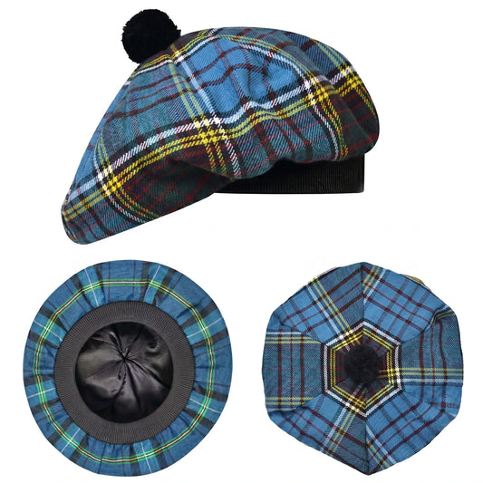 Tam O'Shanter Hat with Pompom | Anderson Tartan