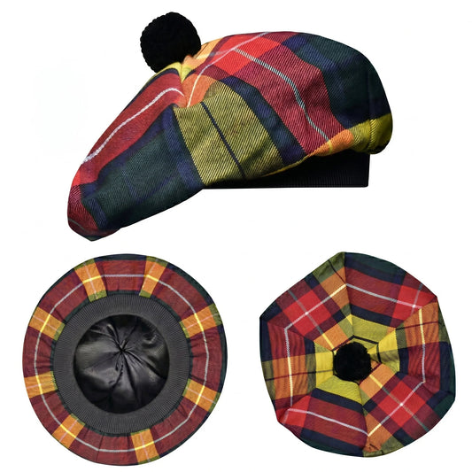 Tam O'Shanter Hat with Pompom | Buchanan Modern Tartan