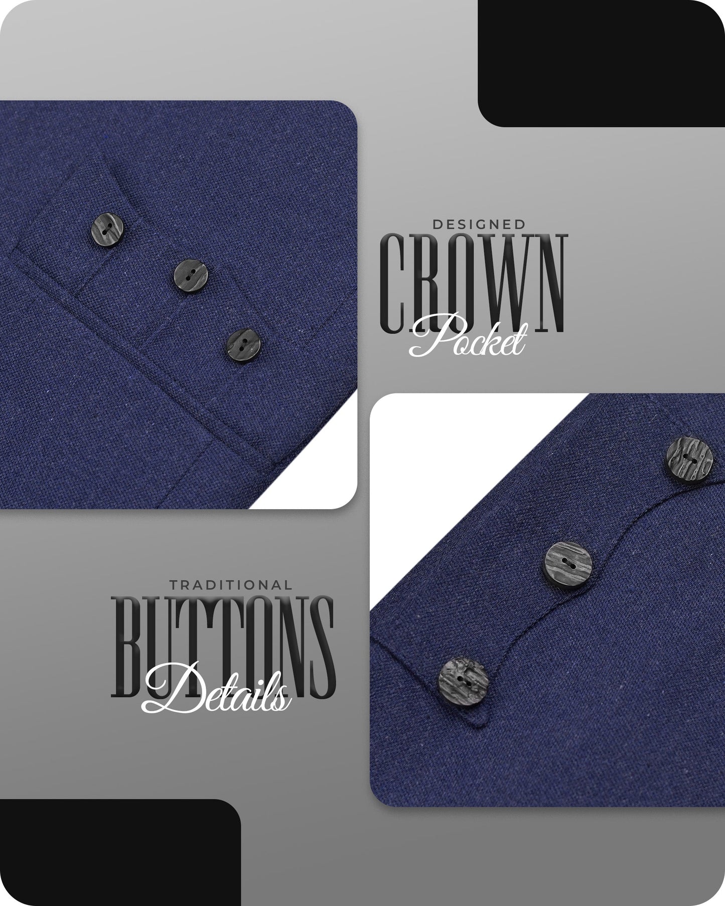 Blue Crail Jacket and Vest  -  Italian Tweed Wool | Scottish Formalwear