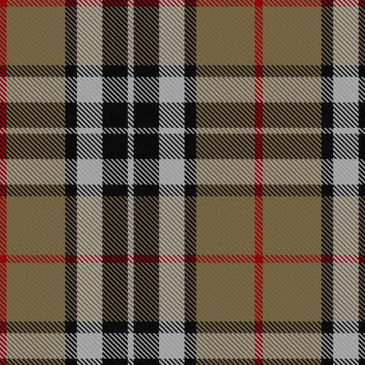 Camel Thomson Tartan Fabric and Accessories - Highland Redstone
