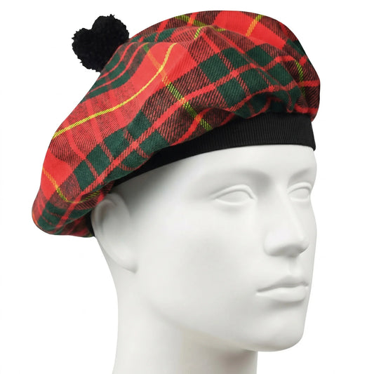 Tam O'Shanter Hat with Pompom | Cameron Red Tartan