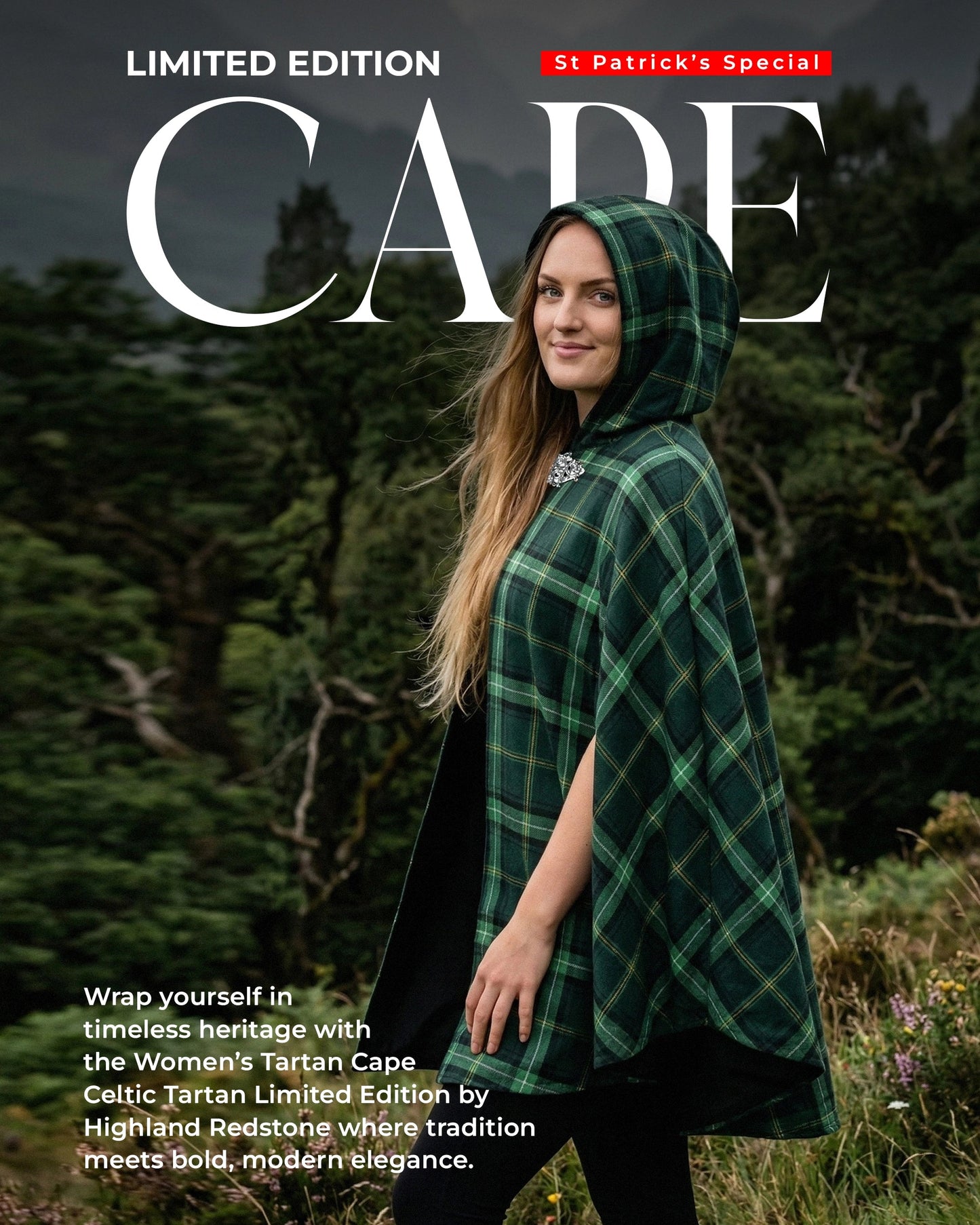 Women Tartan Cape - Celtic - Limited Edition