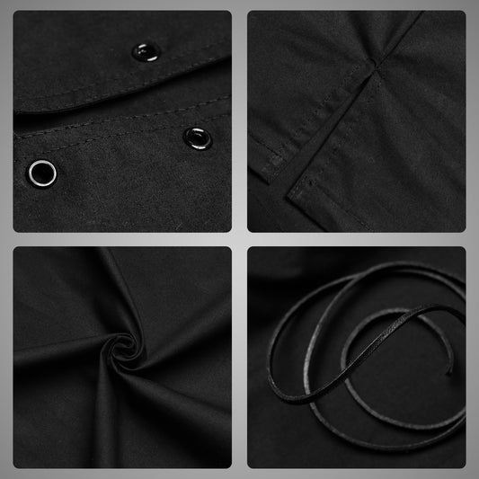 Highland Black Kilt Shirt, made from high-quality fabric, perfect for formal and casual Scottish attire.