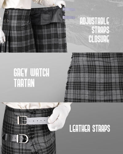Acrylic Kilt | 16oz Gray Watch Tartan Kilt