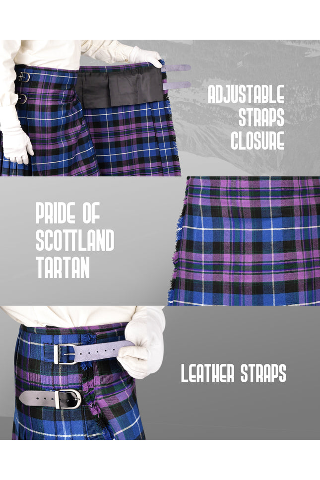 Acrylic Kilt | 16oz Pride of Scotland Tartan Kilt