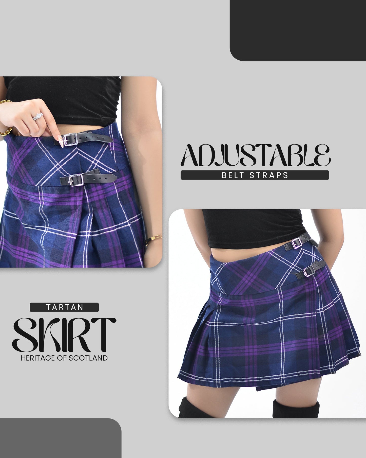 Women's Tartan Billie Skirt| Heritage of Scotland