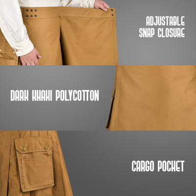 Phantom Modern Utility Kilt | Khaki
