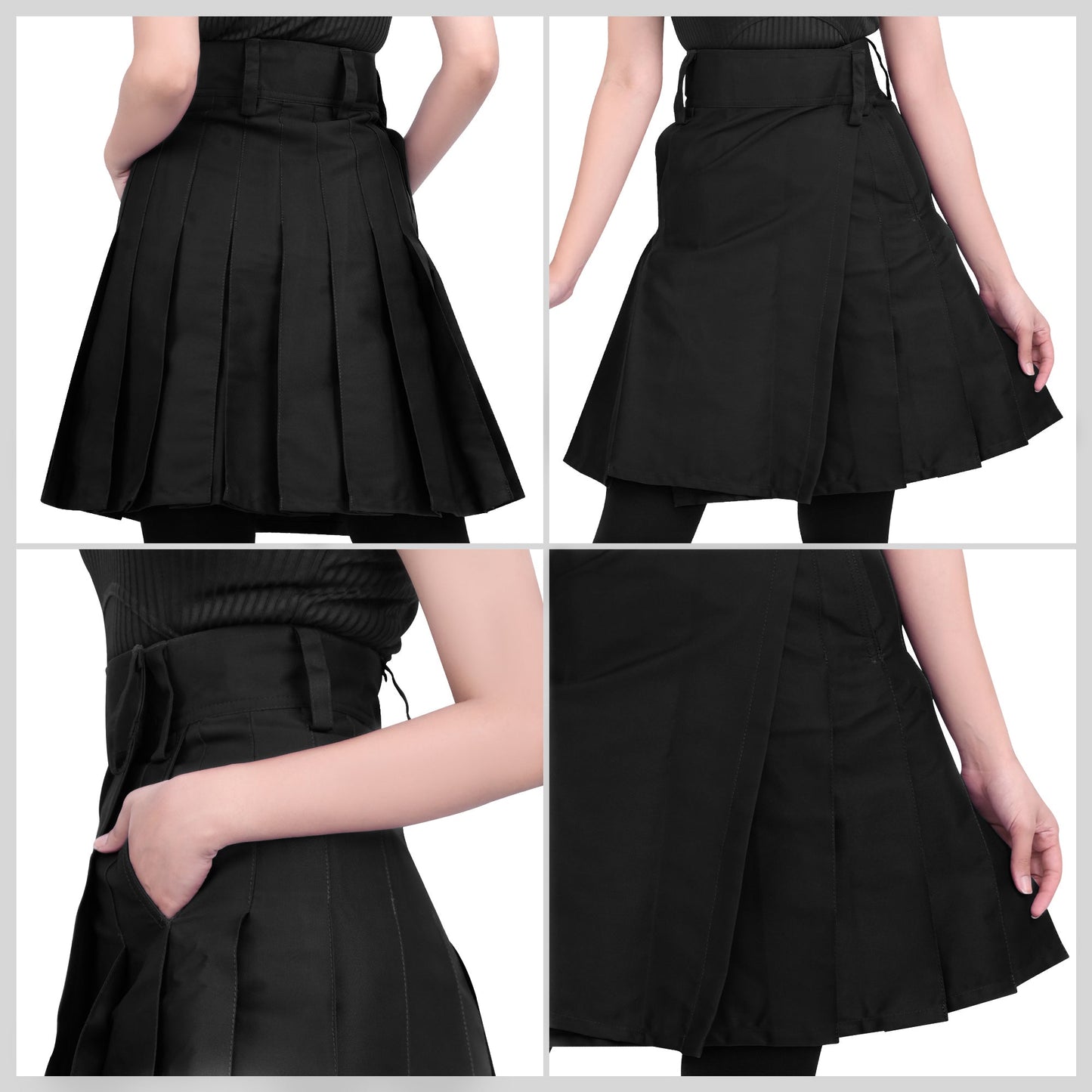 Raven Women Kilt - Black | Big & Tall