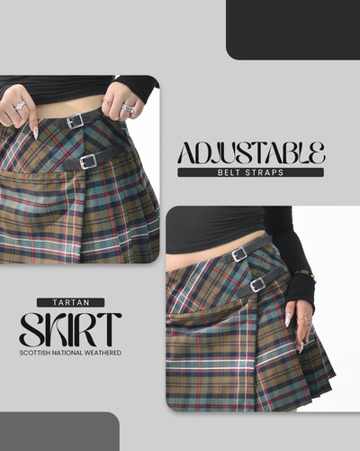 Women's Tartan Billie Skirt | Scottish Heritage Weathered