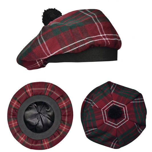 Tam O'Shanter Hat with Pompom | Crawford Tartan