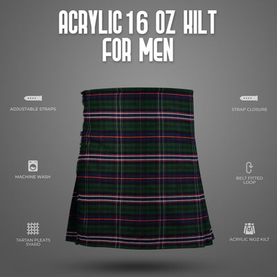 Acrylic Kilt | 16oz  Scottish National Tartan Kilt