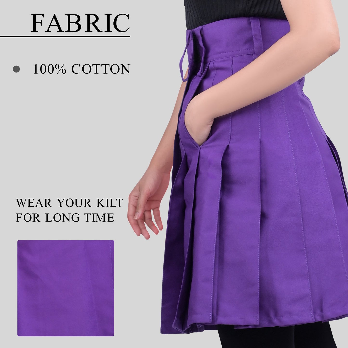 Raven Women Kilt - Purple | Big & Tall