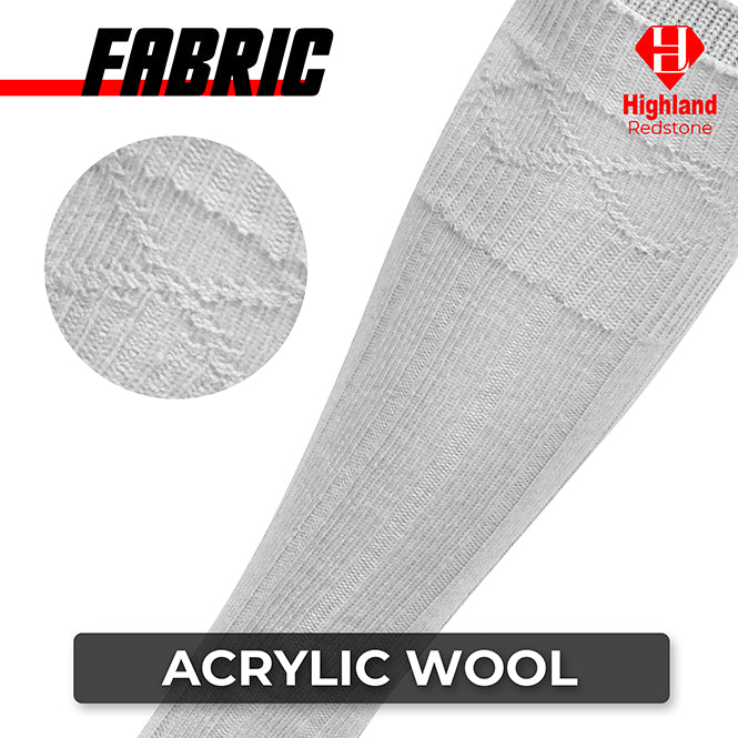 Wool Blend Kilt White Hose for Traditional Scottish Attire