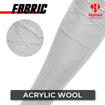 Wool Blend Kilt White Hose for Traditional Scottish Attire