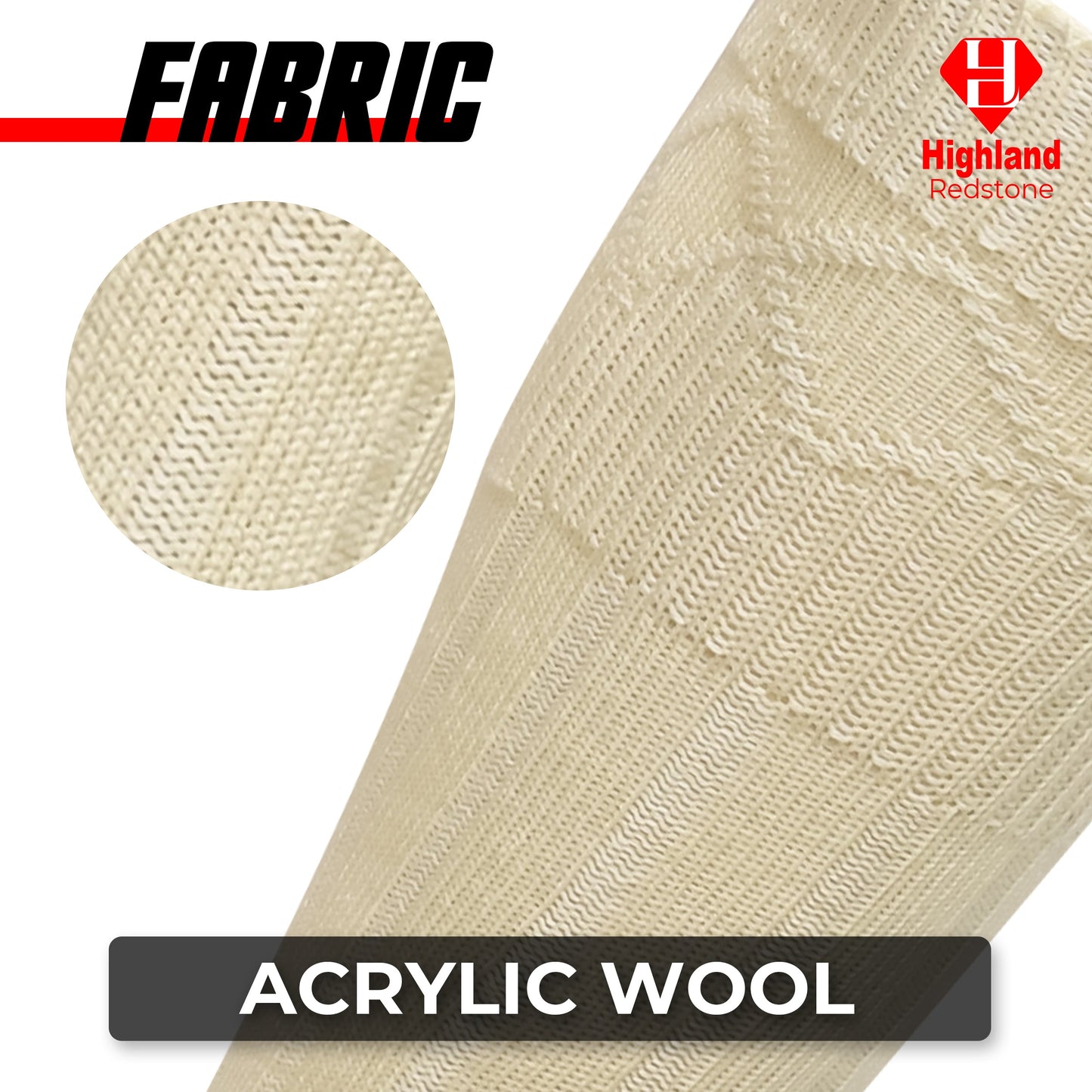 Comfortable Wool Blend Cream Kilt Hose | High-Quality Kilt Socks